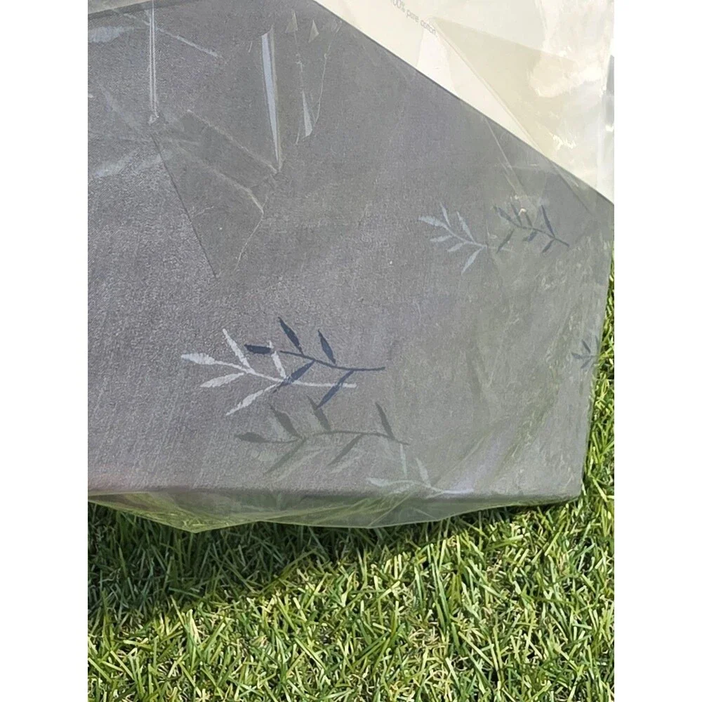 Vtg CALVIN KLEIN KHAKI COLLECTION TWIN FLAT & Fitted SHEETS Water Weeds Flint *